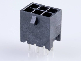 Molex 2068320601 Obudowa złącza pin męskiego na PCB, piny: 6, 12.5 A, 1 szt.