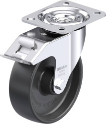Blickle 8128 L-PP 125R-FI Rolka obrotowa z blachy stalowej Średnica koła: 125 mm Maksymalne obciążenie: 200 kg 1 szt.