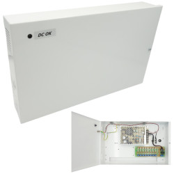 Zasilacz zbiorczy 12V 8x1A CCTV - 8 wyj. do kamer zk-100-8-D