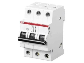 S203-C16 Wyłącznik nadprądowy, 230/400VAC, Prąd znamionowy: 16A, 3-biegunowy, 6kA, szczelność IP20