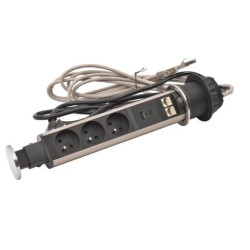 INCARA Gniado meblowe TOWER 60 3x2p+z USB A+C 2xRJ45 2,0 m 654971