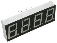 LDQ56-1RWA Wyświetlacz poczwórny wysokość cyfry: 14.22mm (0.56") wspólna anoda - czerwony