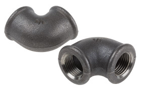 Łącznik żeliwny Czarny, 1/2cal x 1/2cal, Georg Fischer