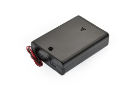3xAA Battery Holder(with Cover and Power Switch)