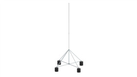 Maszt Na Czworonogu Do Zwodów Poziomych Wysokich 5M Aluminium 65.5 Al Za 4P...