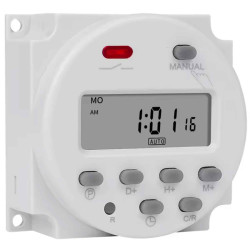 Przekaźnik czasowy programator timer z harmonogramem dni tygodnia RTC 12V 230V