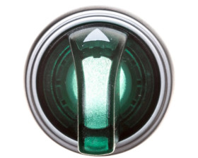 Napęd przełącznika 3 położeniowy zielony z podświetleniem z samopowrotem LPCSL1313