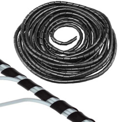 Spirala do maskowania kabli Oplot Osłona Wąż SPI20C 16-35mm 10m Czarna AKS