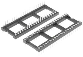 Podstawka DIL 2.54mm Pitch 15.24mm Row Spacing 40-pinowe, Przewlekany Toczony Pin, 1A Preci-Dip