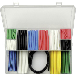Kunzer 7SSS171 Heatshrink Set Shrinkage 2:1 171 Parts Protects Cables