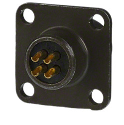 Złącze 4-pinowe Żeński Amphenol Industrial Żeński Montaż na panelu MIL-DTL-26482 rozmiar 8