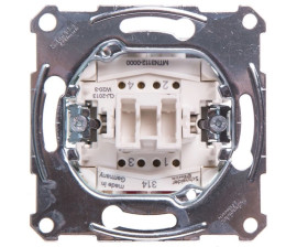 Merten Łącznik dwubiegunowy 10A 250V MTN3112-0000