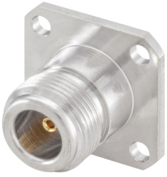 Złącze koncentryczne Montaż na panelu Żeński 50Ω typ złącza Złącze N 0 to 11GHz Lutowane