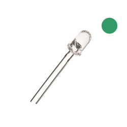 DIODA LED 5mm ZIELONA 5500-7000mcd SUPER JASNA