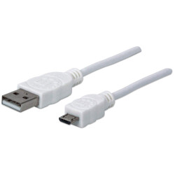 Manhattan 324069 USB-A to Micro-USB Cable, 1.8m, Male to Male, 480 Mbps (USB 2.