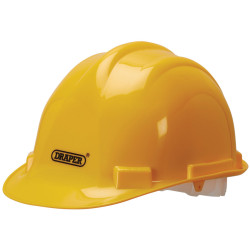 Draper 08906 EN397 Impact Tested Safety Helmet Yellow - 08906