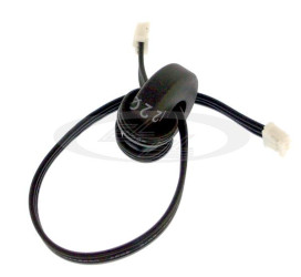 przewód 20cm 3x0,13mm2 AWG26 z wtyczkami NXG03 na rdzeniu toroidalnym 23/13,8/6,3