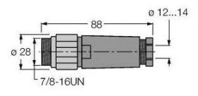 Turck 6914541 Złącze konfekcjonowane czujnika/aktuatora 1 szt.