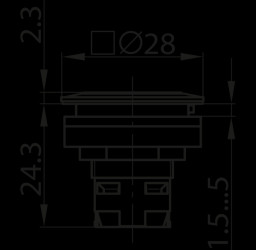 TA_RQJT RONTRON-R-JUWEL, square 28 x 28 mm