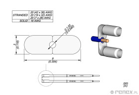 Grot JBC W14018G 1.02mm, do termicznego usuwania izolacji przewodów