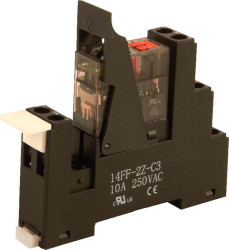 Przekaźnik z interfejsem 24V ac Hongfa Europe GMBH SPDT 16A Szyna DIN bieguny 1 Śruba