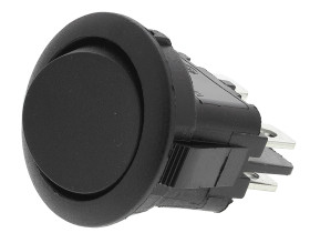 Przełącznik kołyskowy Wł.-wył. Nie 12 A DPST Czarny APEM