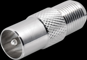 FF18L IEC (coax) plug &gt; F-socket
