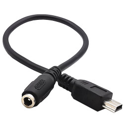 Mini USB Male to DC 2.1/5.5 Female Adapter Cable