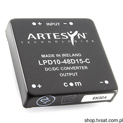 LPD10-48D15-C DC-DC 72V to +/-15V 0.3A THT ARTESYN
