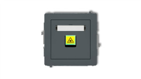 Deco Mechanizm Gniazda Światłowodowego/Optycznego Pojedynczego Grafitowy Mat...