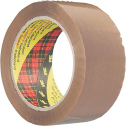 3M&#x2122; KT000022741 Scotch 3739 Packaging Tape Brown 50mm x 66m