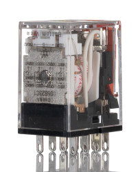 Przekaźnik mocy 220 → 240V ac 4PDT Omron 6 A 900mW, Wciskane 15,92 kΩ Wciskane