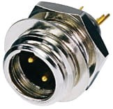 MXLR4-WC Wtyk mini XRL na chassis (zakręcany) 4 pin