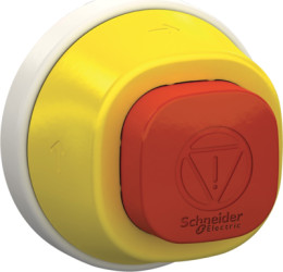Emergency stop, rotary release, mounting Ø  22 mm, unlit, ZB5AS84W00