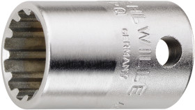 Nasadka, rozm: 7/16, typ: Wielowypust, Gniazdo, dł: 27 mm