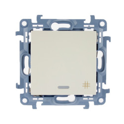 Łącznik krzyżowy podświetlany kremowy CW7L.01/41 Kontakt Simon10
