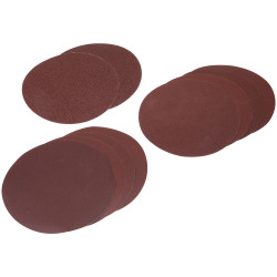 Sealey SSDS01 Hook-and-Loop Sanding Disc Set 150mm 10pc