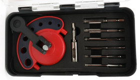 Otwornice diamentowe zestaw 7szt. 4-12mm z uchwytem HEX Schmith