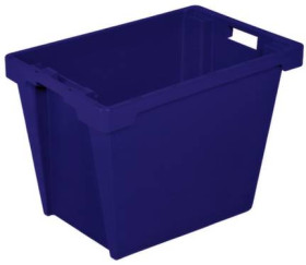 BRB Lagertechnik 1657995 Pojemnik obrotowy do sztaplowania nadaje się na żywność (D x S x W) 600 x 400 x 400 mm niebiesk