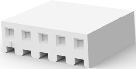 Socket housing, 5 pole, pitch 3.96 mm, straight, natural, 640251-5