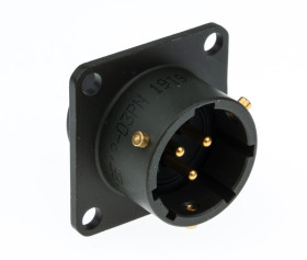 Złącze 3-pinowe Żeński Amphenol Limited Męski Montaż w puszce MIL-DTL-26482 rozmiar 12