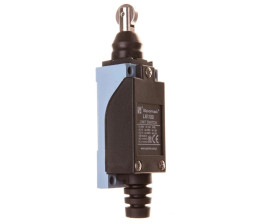 Łącznik krańcowy 1Z 1R metal/tworzywo popychacz z rolką obrotową LK122