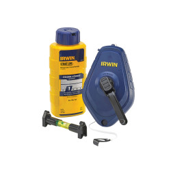 IRWIN&#xAE; STRAIT-LINE&#xAE; 64494LP Chalk Line, Chalk &amp; Level Set