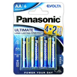 6 x baterie Panasonic Evolta LR6/AA (blister)