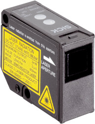 Czujniki fotoelektryczne Odblaskowe w obudowie prostokątnej SICK NPN/PNP zakres 10 m Światło laserowe