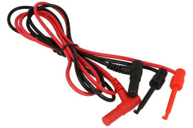 Przewody pomiarowe; TL-BPIZO/H-B+R; haczyk / wtyk bananowy; haczyk; 4mm; 1m; PVC; czarny i czerwony; Koko-Go