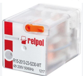 R15-3P-230VAC Przekaźnik: elektromagnetyczny 3PDT Ucewki: 230VAC 10A/250VAC