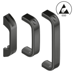 Klamka drzwiowa Uchwyt w kształcie paska rozpórka: 26 mm, 50 mm, 133 mm rozmiar rowka: 8 mm, 10 mm JRC PA Bosch Rexroth