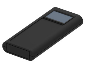 Bopla BOS 600-9005 (34600000) - obudowa ręczna z pojemnikiem na baterie (2 x 9V) i otworowaniem na wyświetlacz (172 x 77 x 25 mm