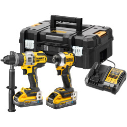 DEWALT DCK2052H2T-GB DCK2052H2 POWERSTACK™ Twin Kit 2 x 5.0Ah Li-ion